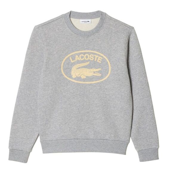 Lacoste Womens/Ladies Natural Cotton Fleece Loose Sweatshirt / Gray